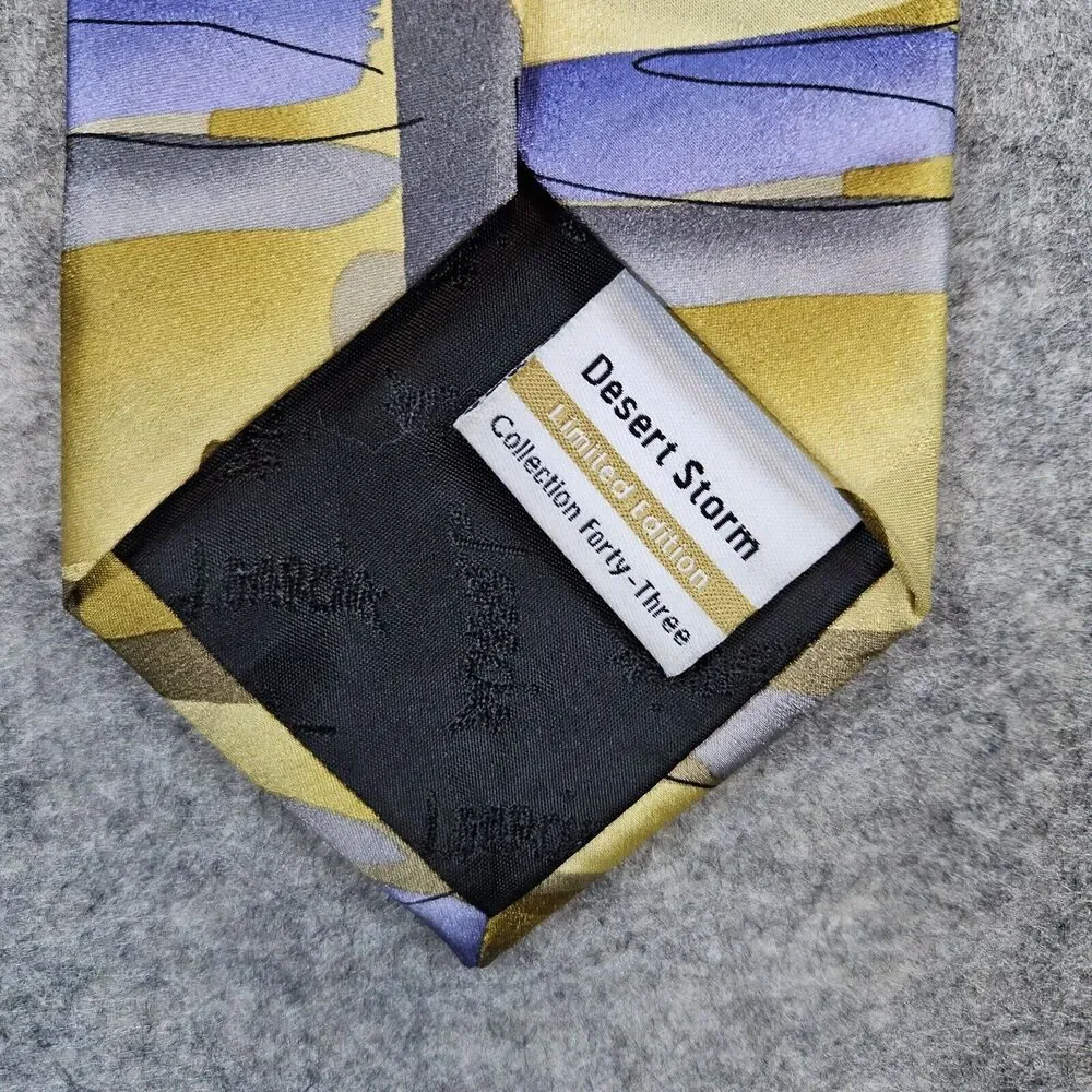 Jerry J. Garcia Necktie Desert Storm Limited Edition Collection 43 100% Silk‎